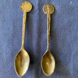 2 Vintage Hecho En Mexico Souvenir Spoons