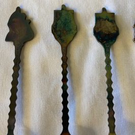 Set Of 6 Pickle Forks, Appear To Be Unused, Made In Holland