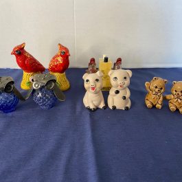 Lot of 5 Antique/Vintage Animal Salt & Pepper Shakers