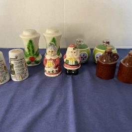 Lot of 5 Antique/Vintage Misc. Salt & Pepper Shakers