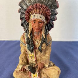 Antique/Vintage Native American Sitting Indian Figurine