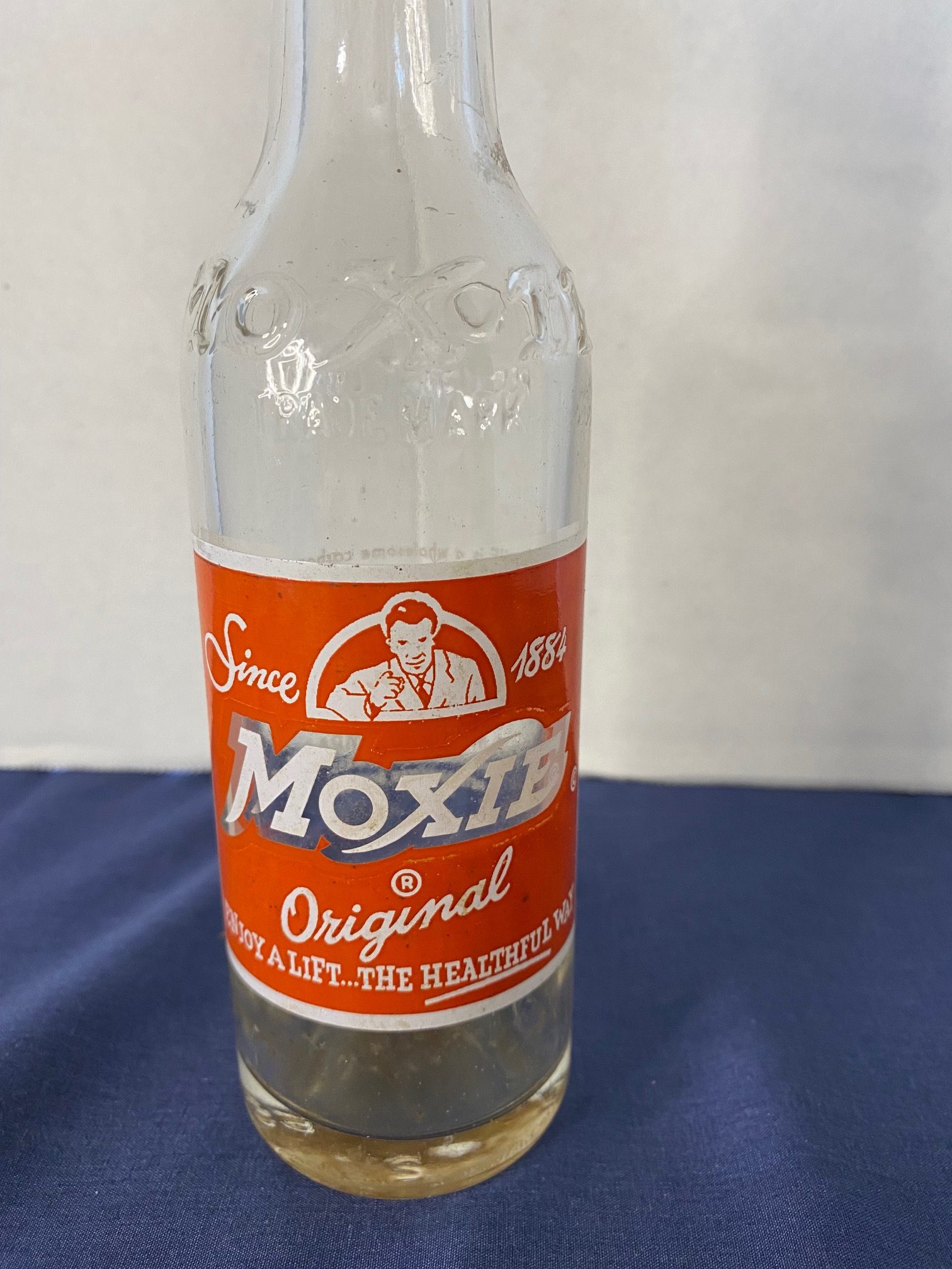 Antique/Vintage 7oz Clear Moxie Soda Bottle