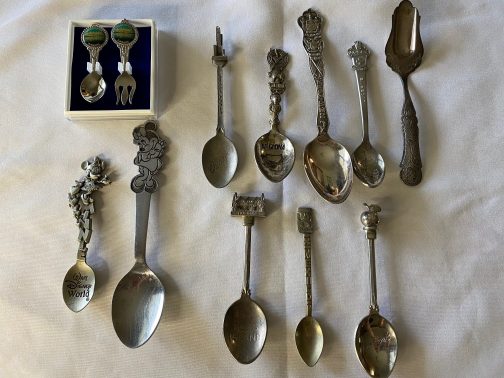 10 Older Souvenir Spoons