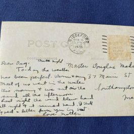 Vintage RPPC Postcard Timber Island From Beachwood, ME.
