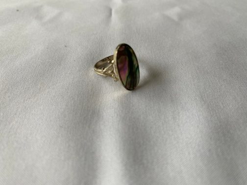 Sterling Silver Oval Ring, Size 6