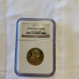 2001-S Sacagawea Dollar Proof Professional Graded NGC PF 69 ULTRA CAMEO Coin