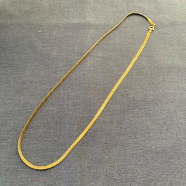 Sterling Necklace Diamond Cut Herringbone