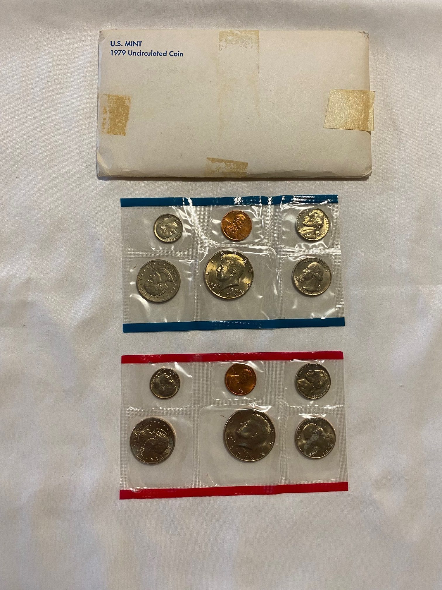 1979 P & D US Mint Set With Envelope – Total Of 12 Coins