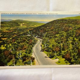Vintage Postcard Approach To Western Summit, Mohawk Trail Through Berkshires