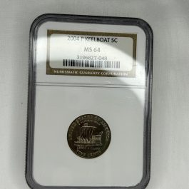 2004 P Keelboat Nickel Graded NGC MS64 Coin