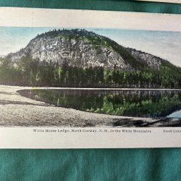 2 White Horse Ledge North Conway NH White Mountains Postcard, 1 HAND COLORED
