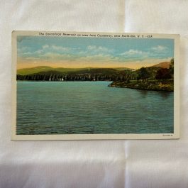 Vintage Postcard Sacandaga Reservoir As Seen From Causeway, Near Northville, NY