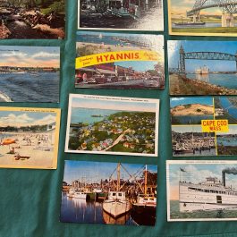 22 Vintage Cape Cod & Islands, MA Postcards, Canal, Ships & More