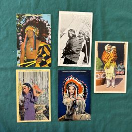5 Native American Indian Postcards – Unused