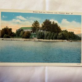 Vintage Postcard Of Breezy Knoll Inn, Pontoosuc Lake Pittsfield, MA – Unused