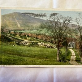 Antique Postcard Of The Road To Greylock, Berkshire Hills, Mass–1910 Cancellation