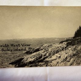 Antique Postcard Of South West View Off Bailey Island, Maine