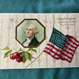 Antique Postcard Of George Washington Early 1900’s, Used Cancelled 1909