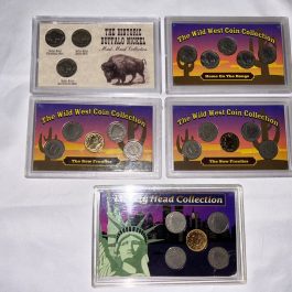 Group Of 5 Sets Of US Nickels, Buffalo and Liberty Nickels From An Estate