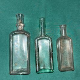Group Of 3 Dug Bottles, Including Chas H. Fletcher Castoria
