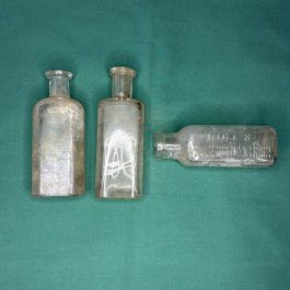 Group Of 3 Dug Bottles, Including Hire’s Household Extract