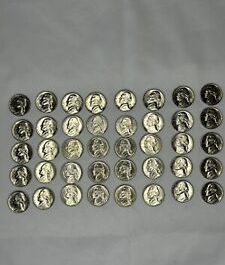 1959 D BU Roll Of 40 Jefferson Nickels, Uncirculated From An Estate