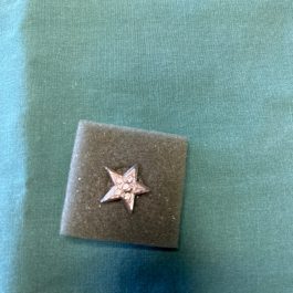 Vintage Signed Ballou Star Shaped Pin With Stones