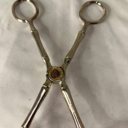 Vintage E.P. Zinc Italy, Landes Silver Plated Salad And Fruit Tongs