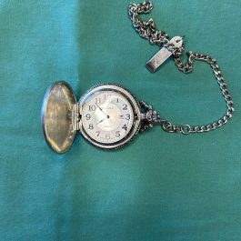 Lot Of 3 Watches, 2 Pocket Watches And One Clip On Nurse Watch, Not Working