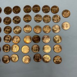 Uncirculated Roll Of 50 1959 Lincoln Pennies