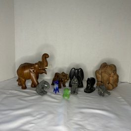 Lot of 10 Vintage Elephant Figurines