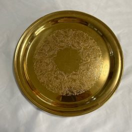 Gorham Giftware L427-1 Gold Tone Round Serving Platter