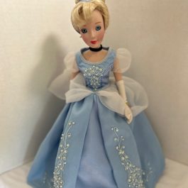 Disney Porcelain Cinderella Doll w/Stand