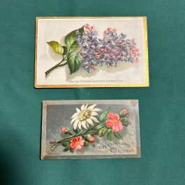 2 Victorian New Years Greeting Cards