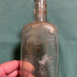 Antique Dug Bottle, Guaranteed Full ½ Pint