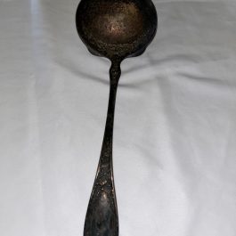 Antique 1835 R. Wallace Pat. Feb.23.09 Large Silverplate Punch Ladle