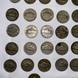 Group Of 57 Wartime Silver Jefferson Nickels