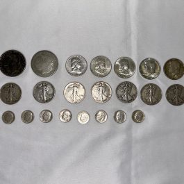 23 OLD SILVER COINS, 2 Morgans, 13 Halves & 8 Dimes – $9.30 Face Value