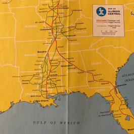 1969 Vintage Railroad Timetable, Illinois Central Passenger Trains