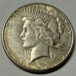 1923-S Peace Silver Dollar From Estate