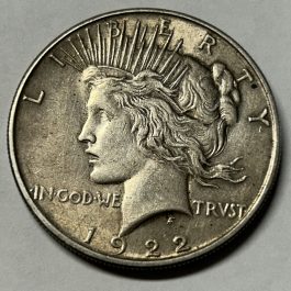 1922 Peace Silver Dollar From Estate