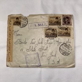 WW2 Censored Egypt To The United States Cover