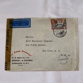 WW2 Censored Curacao To The United States Cover