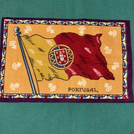 Antique 1900’s Portugal Flag Tobacco Felt 8” x 5.25”