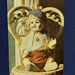 Jewel’s Dolls: German Bisque Boy Doll, Postcard – Unused