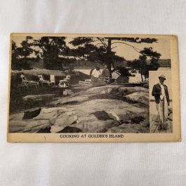 Vintage Cooking At Golder’s Island Clayton Thousand Islands New York Postcard