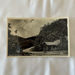 RPPC South Entrance – Clifty Falls State Park – Indiana. Postcard – Unused
