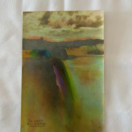 RPPC Twilight Niagara Falls By Fred Noma Postcard – Unused