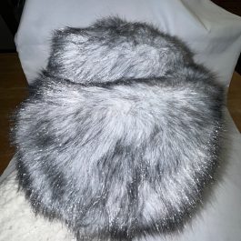 Vintage Silver Faux Fur Hat Made In England