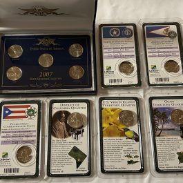 Group Of Uncirculated US 2007 & 2009 Quarters Enclosed